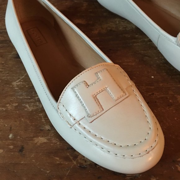 Hunter Boots Circa 2010 Leather Flat Shoe Size 7 - Picture 3 of 5